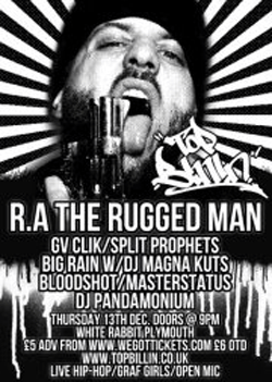 R.A The Rugged Man, White Rabbit, Plymouth